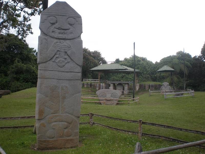 Pre-Columbian rock carvings at San Augustin