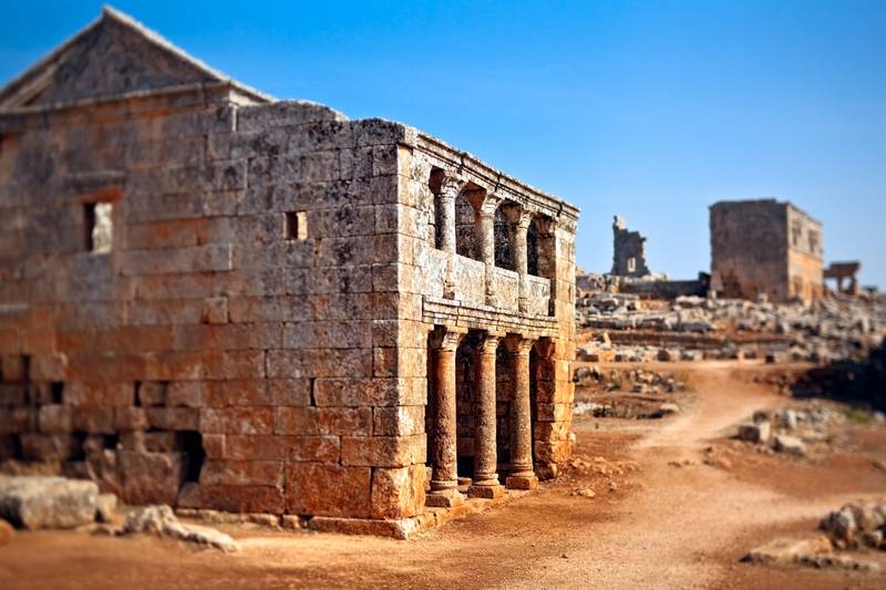The dead city of Serjilla, Syria