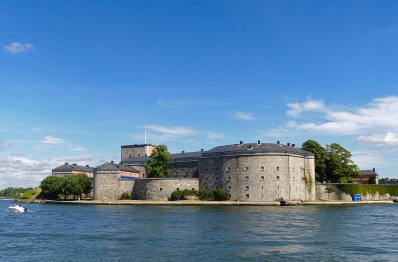 Vaxholm Fortress in Stockholm Archipelago