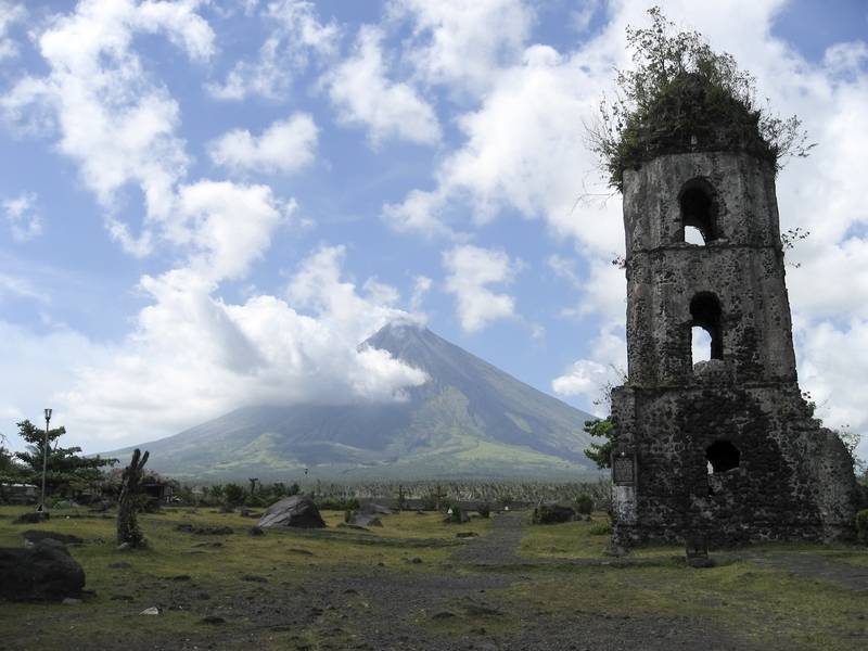 Mayon Volcano and Cagsawa Philippines