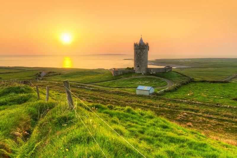 Doonagore Castle near Doolin, Ireland