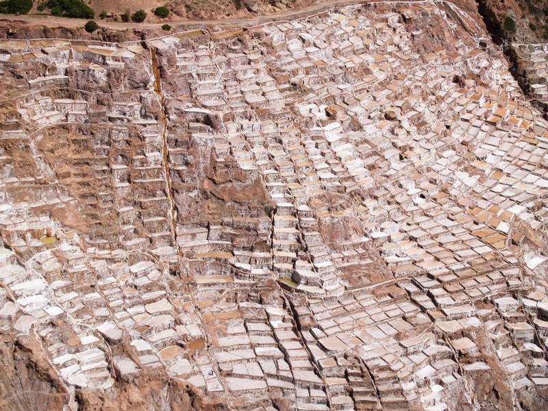 Ancient salt basins at Salinas Maras