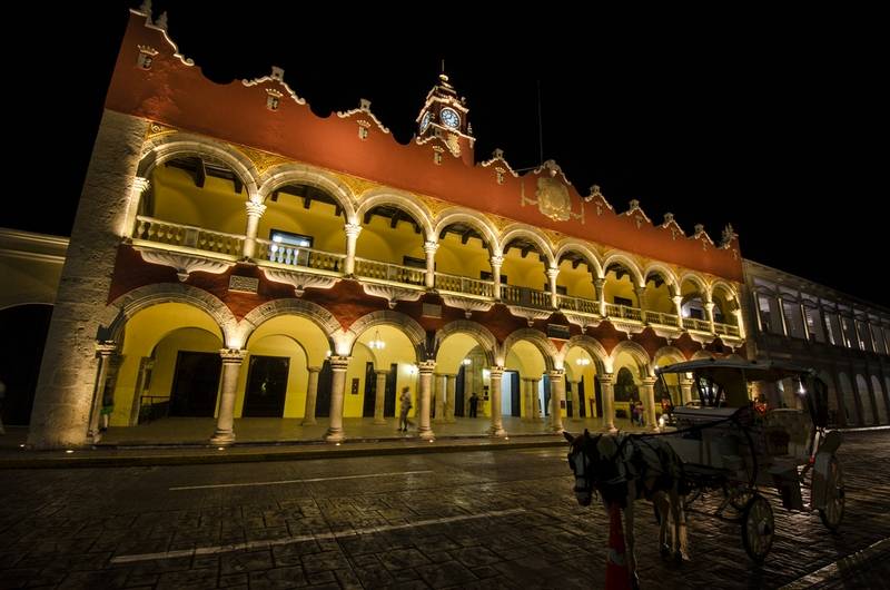 Beautiful building in Merida Mexico